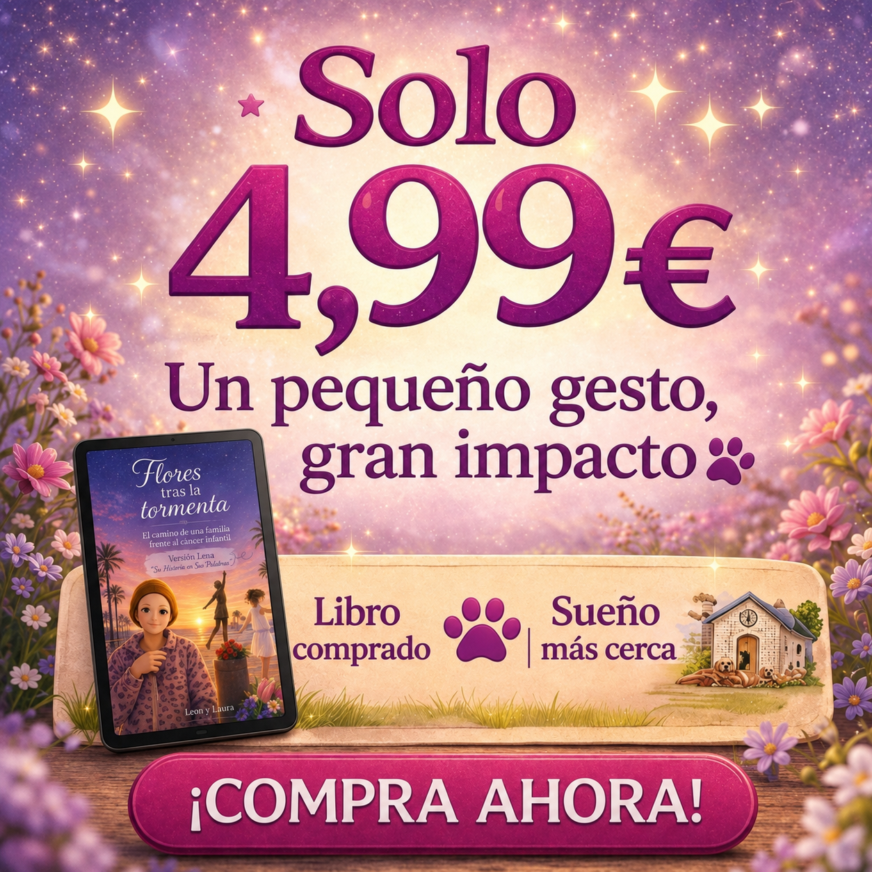 Flores tras la Tormenta: Versión Lena – Su Historia en Sus Palabras – Ebook Solidario